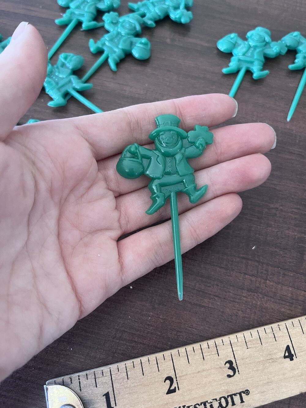 Vintage St Patrick’s Day Food Picks Set Leprechaun Set Of Ten